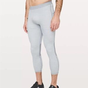 Men’s Xs Running/Sports Lululemon Surge Tight 22" in Light Gray